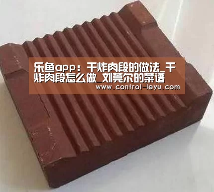 乐鱼app:干炸肉段的做法_干炸肉段怎么做_刘莞尔的菜谱(图1) Leyu体育官方平台